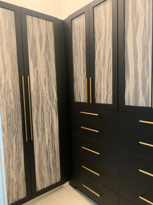 Black & Acrylic Insert Closet