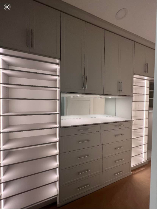 Lighted Shelving & Doors